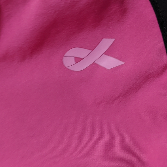 Adidas Aktiv Against Cancer Shorts Pink Womens Breast Cancer Awareness Climalite - Picture 2 of 11